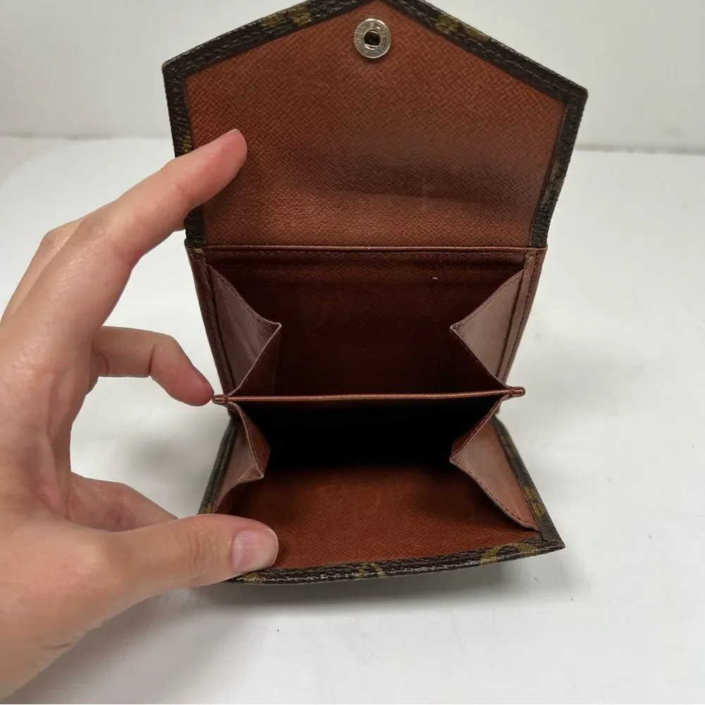 Louis Vuitton Vintage Monogram Compact Elise Double Sided Snap Wallet